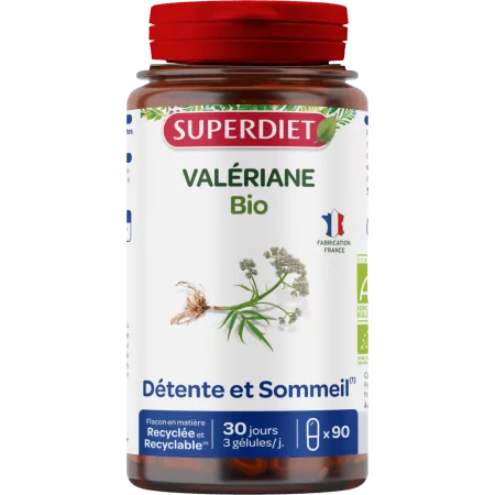 Superdiet Valériane Bio 60 gélules - Univers Pharmacie