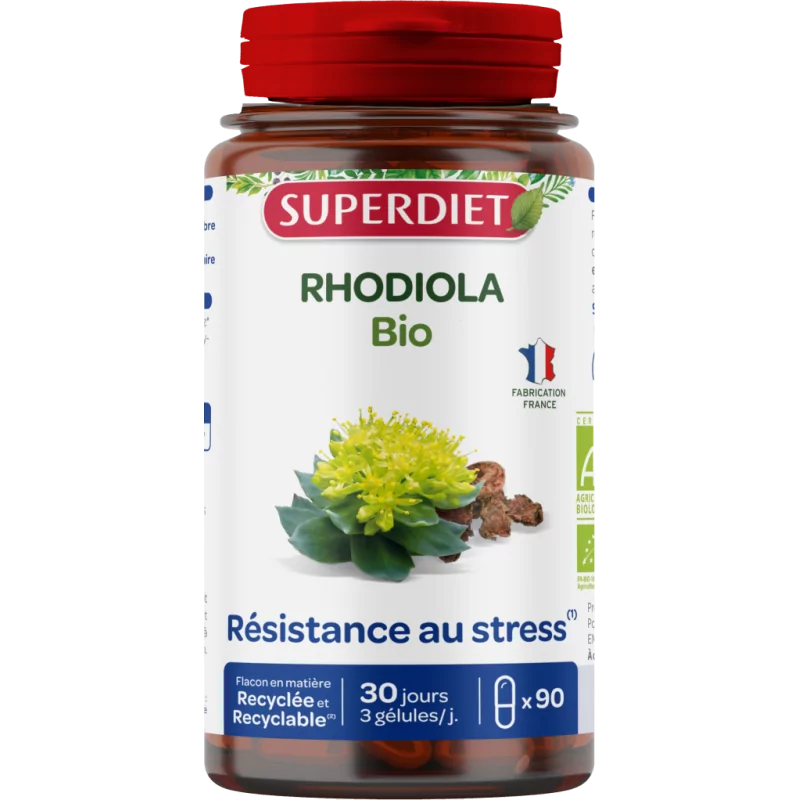 Superdiet Rhodiola Bio 90 gélules