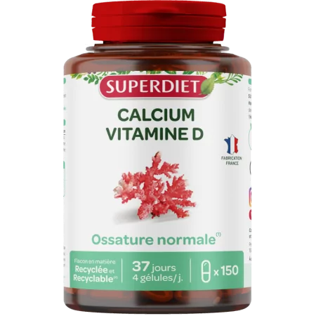 Superdiet Calcium Vitamine D 150 gélules