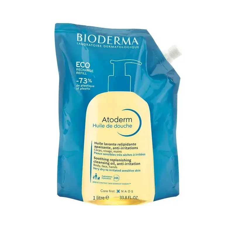 Bioderma Atoderm Huile de Douche Ecorecharge 1L - Univers Pharmacie