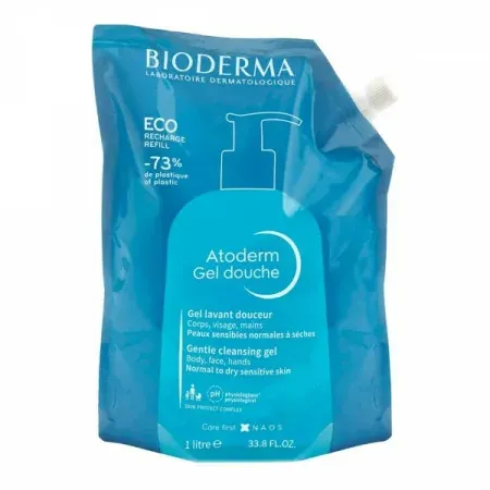 Bioderma Atoderm Gel Douche Ecorecharge 1L - Univers Pharmacie