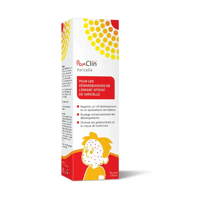 PoxClin Varicelle Mousse 100ml - Univers Pharmacie PoxClin Varicelle Mousse 100ml - Univers Pharmacie
