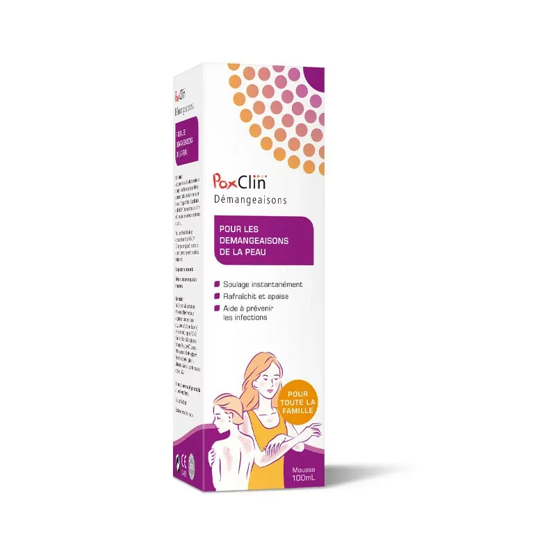 PoxClin Démangeaisons Mousse 100ml - Univers Pharmacie
