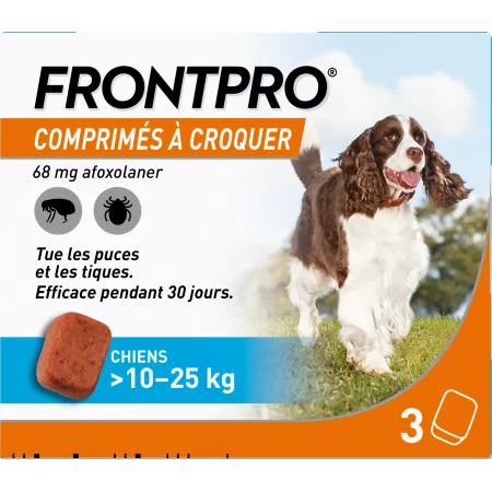 Frontpro Chiens 10-25kg 3 comprimés à croquer - Univers Pharmacie