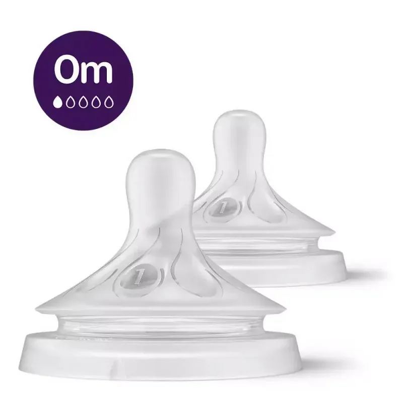 Philips Avent Tétine Natural Response Débit 1 0m X2 - Univers Pharmacie