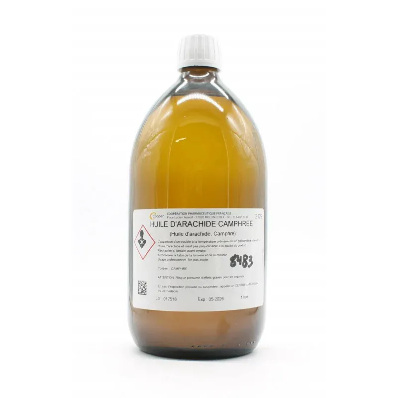 Cooper Pharmacie Huile d'Arachide Camphrée 1L - Univers Pharmacie