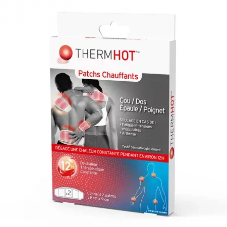 ThermHot Patchs Chauffants Cou/Dos/Epaule/Poignet X2 - Univers Pharmacie