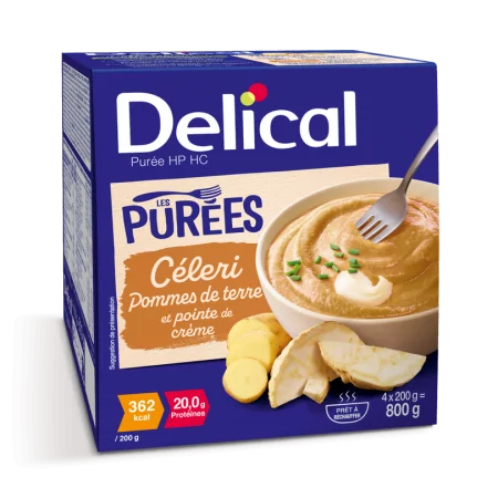 Delical Purée HP HC Céleri Pommes de Terre 4X200g