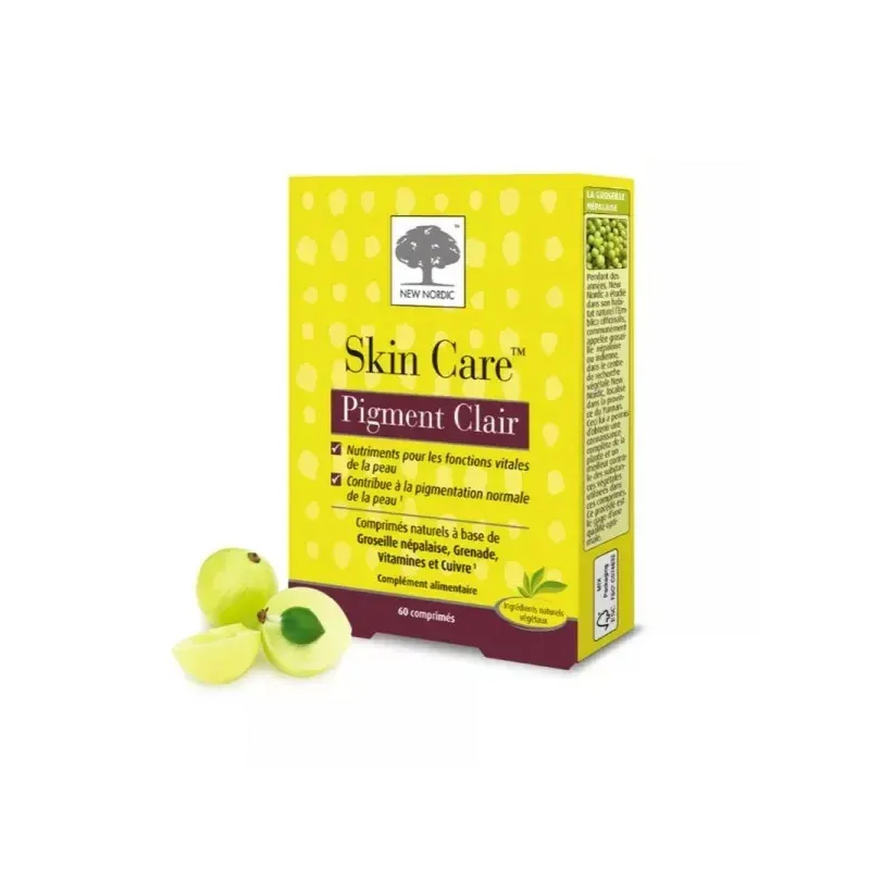New Nordic Skin Care Pigment Clair 60 comprimés - Univers Pharmacie New Nordic Skin Care Pigment Clair 60 comprimés - Univers Pharmacie