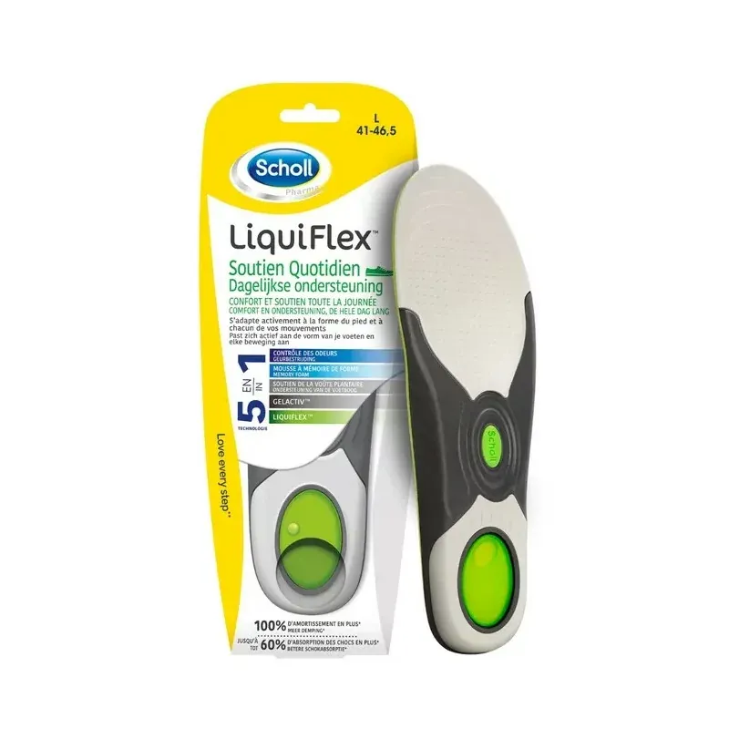 Scholl LiquiFlex Semelles Soutien Quotidien Taille L Scholl LiquiFlex Semelles Soutien Quotidien Taille L