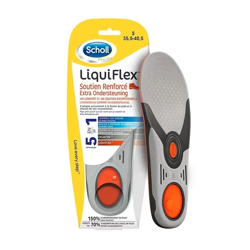 Scholl LiquiFlex Semelles Soutien Renforcé Taille S - Univers Pharmacie