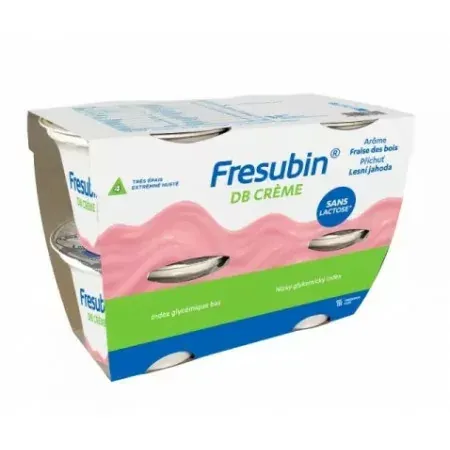 Fresubin DB Crème Arôme Fraise des Bois 4X200g - Univers Pharmacie