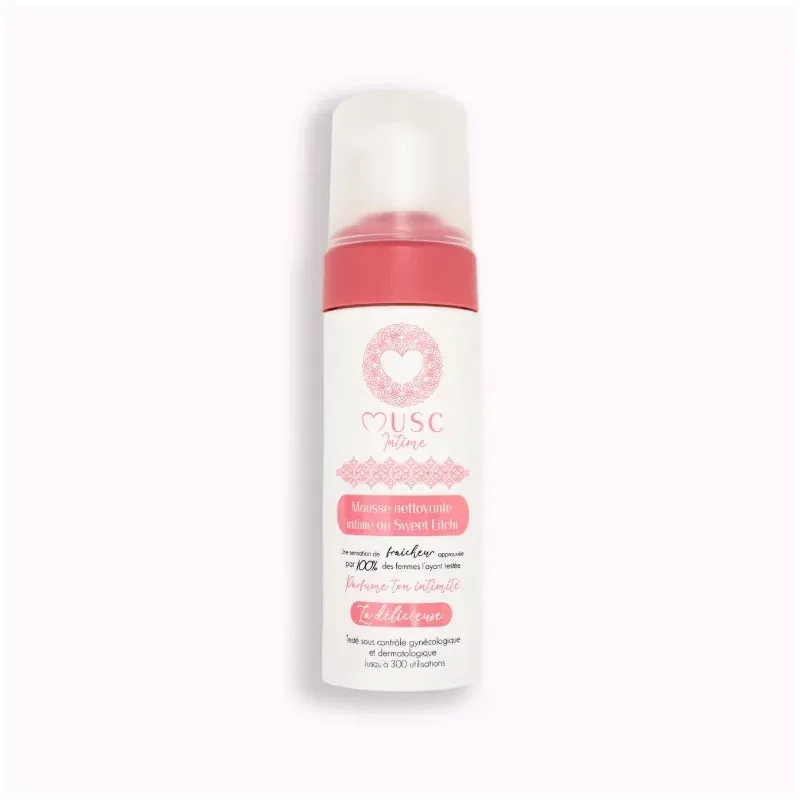 Musc Intime Mousse Nettoyante Sweet Litchi 150ml - Univers Pharmacie