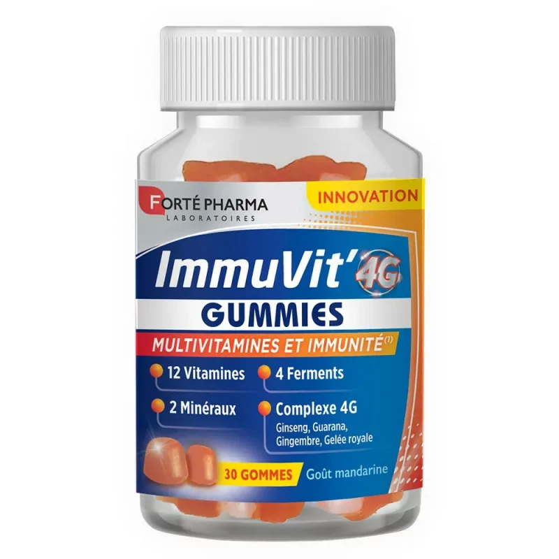 Forté Pharma ImmuVit' 4G Gummies 30 gommes - Univers Pharmacie