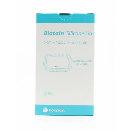 Coloplast Biatain Silicone Lite 5X12,5cm 10 pansements - Univers Pharmacie