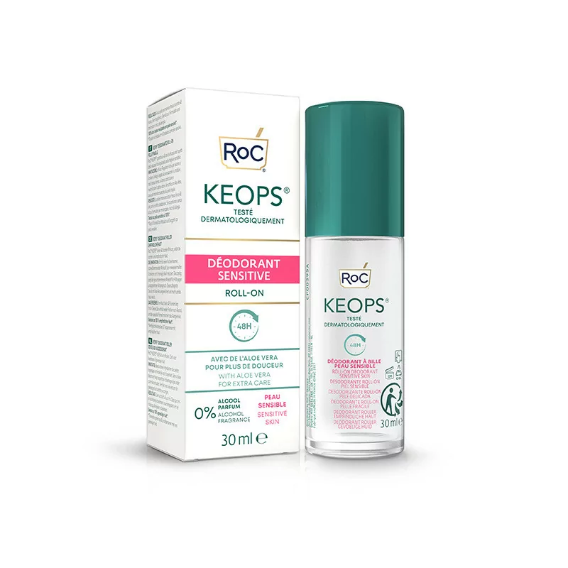 Keops Déodorant Sensitive 48H Roll-on 30ml - Univers Pharmacie