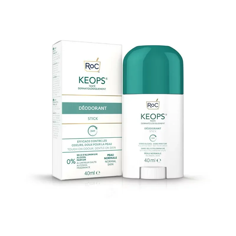 Roc Keops Déodorant Stick 24H 40ml - Univers Pharmacie Roc Keops Déodorant Stick 24H 40ml - Univers Pharmacie