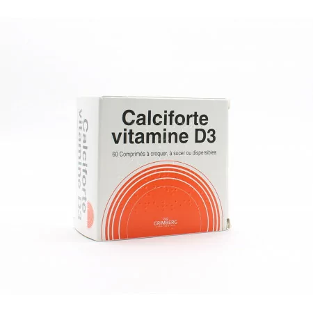 Calciforte Vitamine D3 60 comprimés - Univers Pharmacie