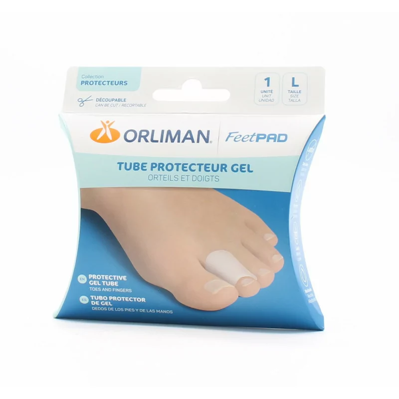 Orliman FeetPad Tube Protecteur Gel Orteils et Doigts Taille L - Univers Pharmacie
