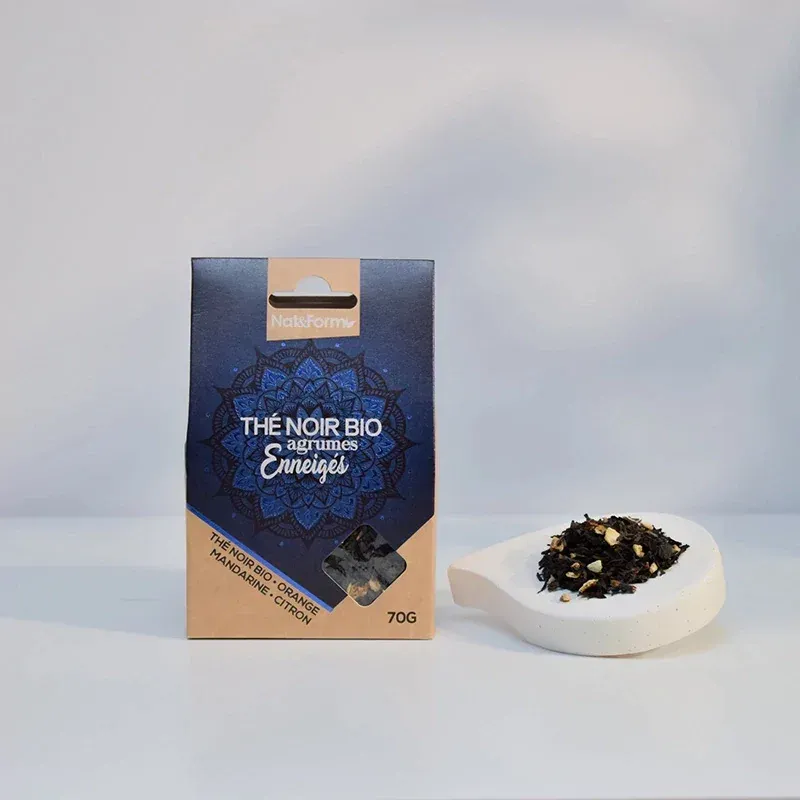 Nat & Forme Thé Noir Bio Agrumes Enneigés 70g - Univers Pharmacie