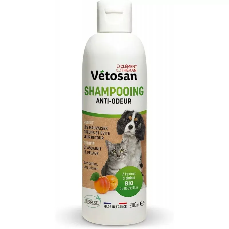 Clément Thékan Vétosan Shampooing Anti-odeurs 200ml - Univers Pharmacie