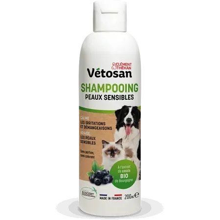Clément Thékan Vétosan Shampooing Peaux Sensibles 200ml - Univers Pharmacie