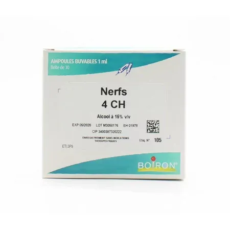 Boiron Nerfs 4ch 30 ampoules - Univers Pharmacie