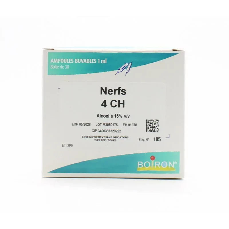 Boiron Nerfs 4ch 30 ampoules - Univers Pharmacie