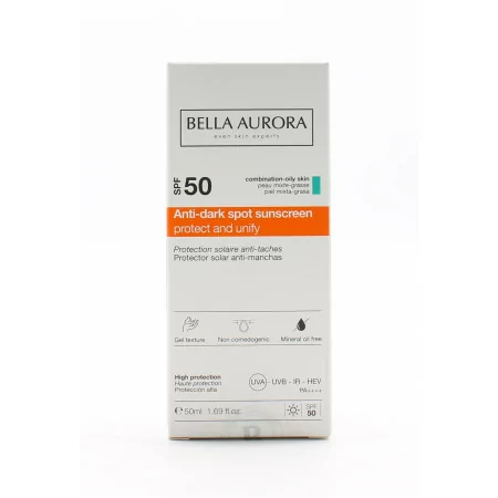 Bella Aurora Protection Solaire Anti-taches SPF 50 50ml - Univers Pharmacie