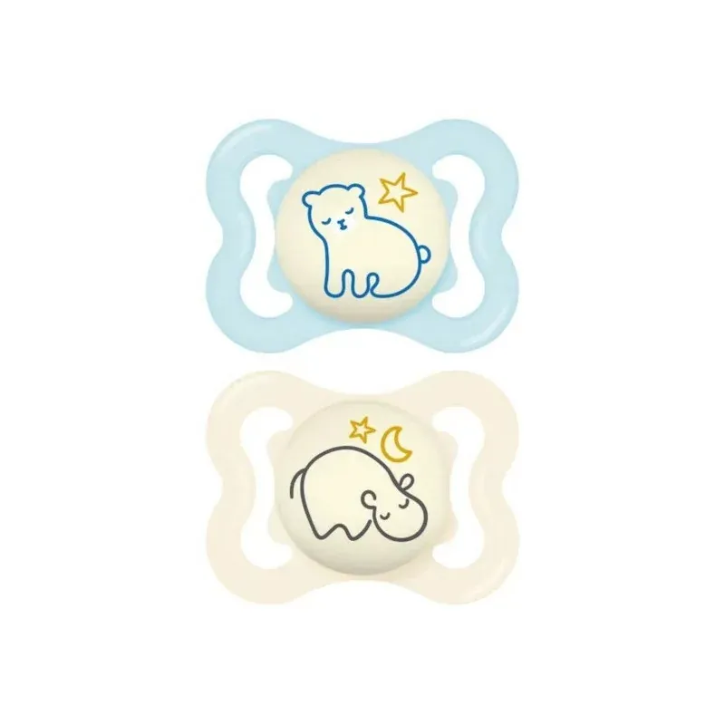 Mam Supreme Nuit Sucette 2-6 mois X2 - Univers Pharmacie