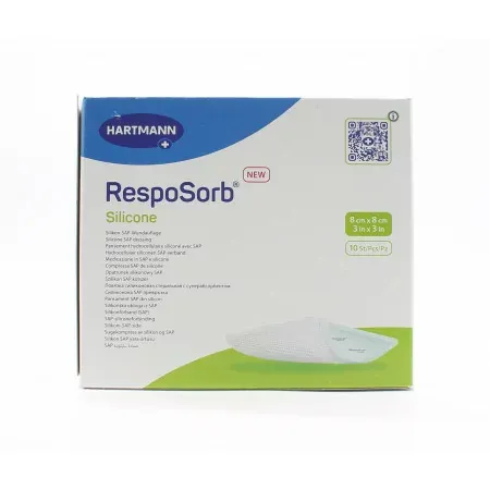 Resposorb Silicone  8cmX8cm 10 pansements - Univers Pharmacie