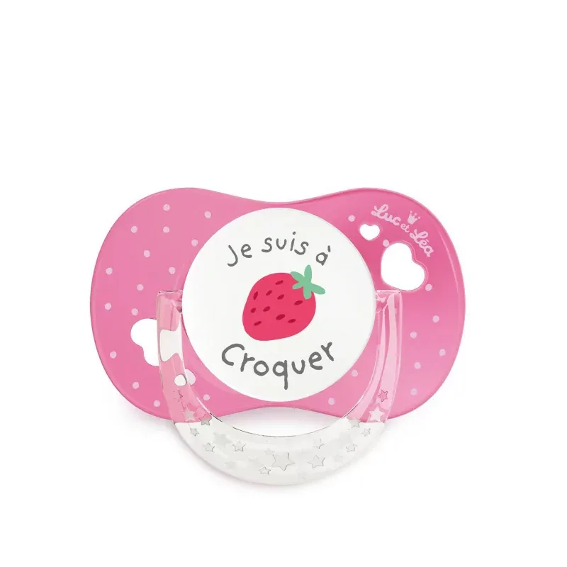 Luc et Léa Sucette Anatomique +18 mois Je Suis à Croquer - Univers Pharmacie