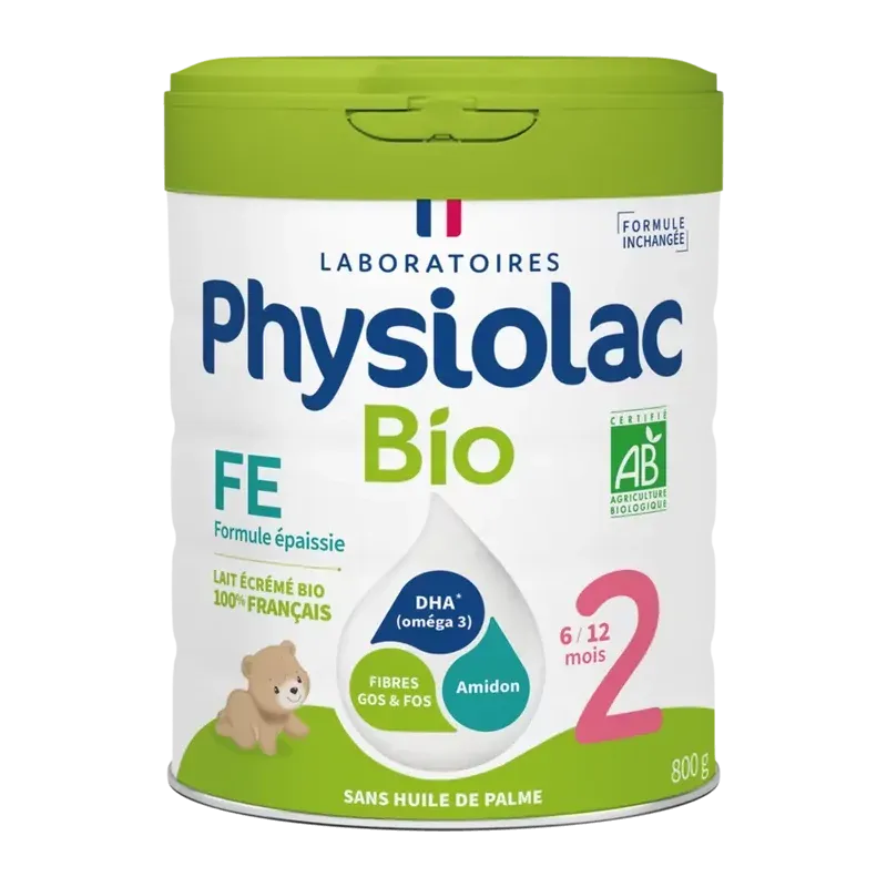 Physiolac Bio Lait 2ème Age Formule Epaissie 800g - Univers Pharmacie