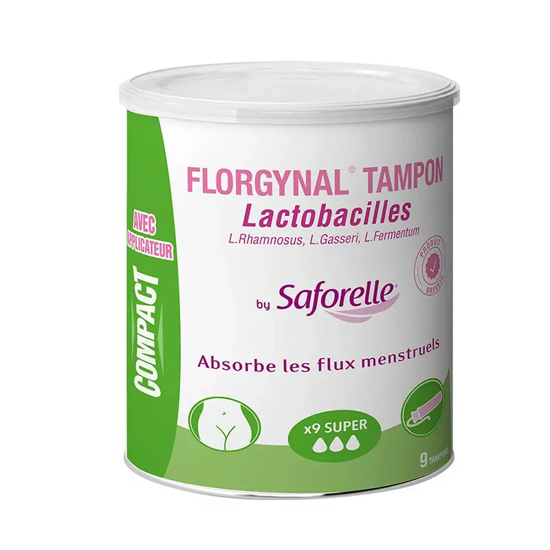 Saforelle Florgynal Tampons Probiotique Super X9 - Univers Pharmacie