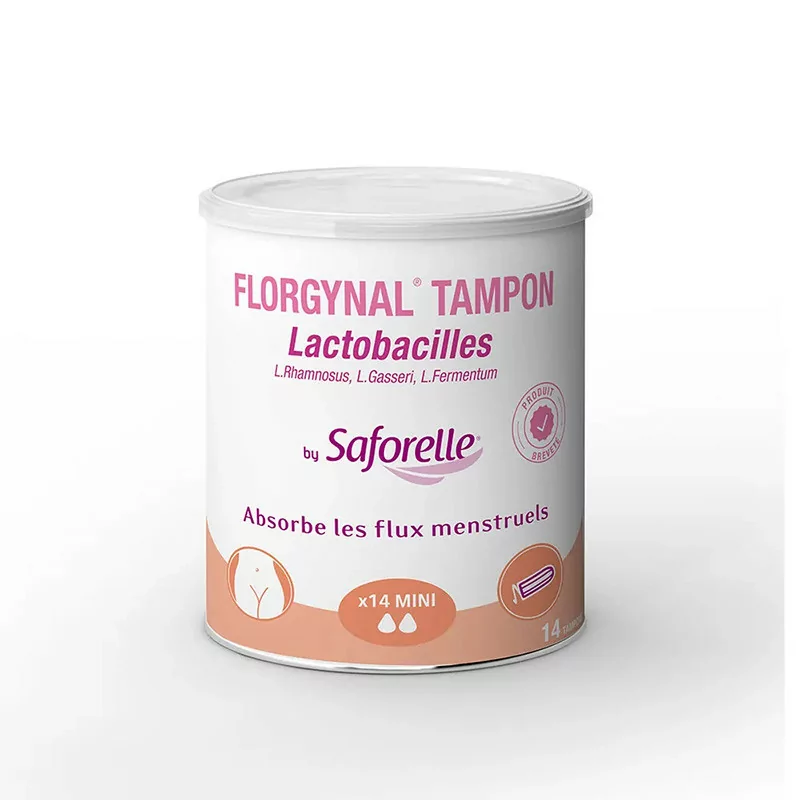 Saforelle Florgynal Tampons Probiotiques Mini X14 - Univers Pharmacie