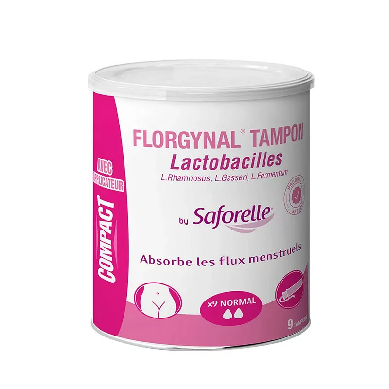 Saforelle Florgynal Tampons Probiotiques Flux Normal x9 - Univers Pharmacie