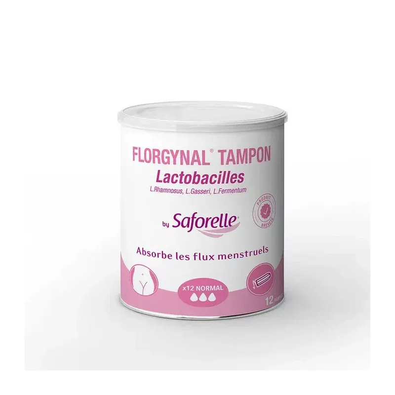 Saforelle Florgynal Tampons Probiotiques Flux Normal X12 - Univers Pharmacie