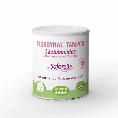 Saforelle Florgynal Tampon Probiotique Super x8 - Univers Pharmacie