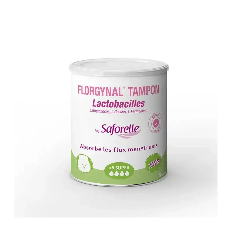 Saforelle Florgynal Tampon Probiotique Super x8 - Univers Pharmacie