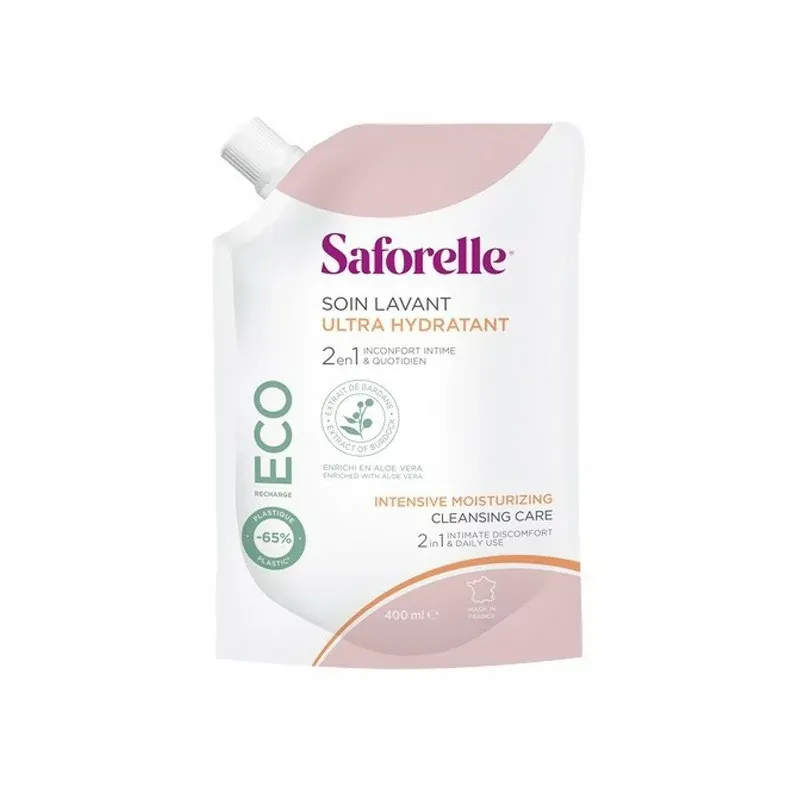 Saforelle Eco-recharge Soin Lavant Ultra Hydratant 400ml - Univers Pharmacie