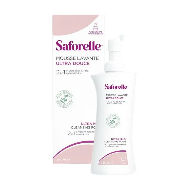 Saforelle Mousse Lavante Ultra Douce 250ml - Univers Pharmacie