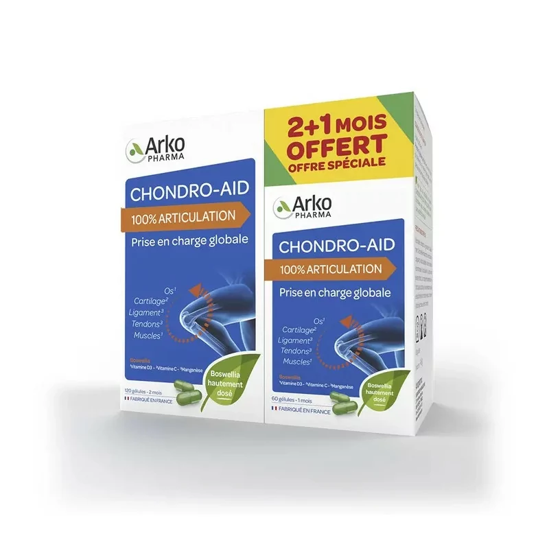 Arkopharma Chondro-Aid 100% Articulation 120+60 gélules - Univers Pharmacie