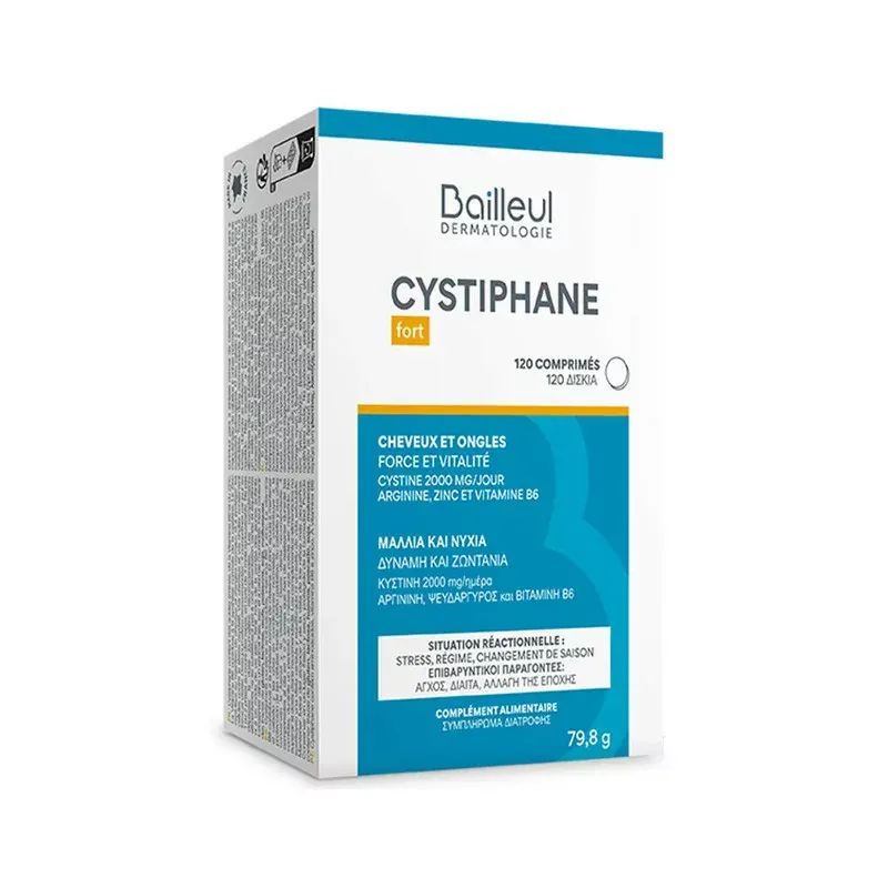 Cystiphane Fort Cheveux et Ongles 120 comprimés - Univers Pharmacie