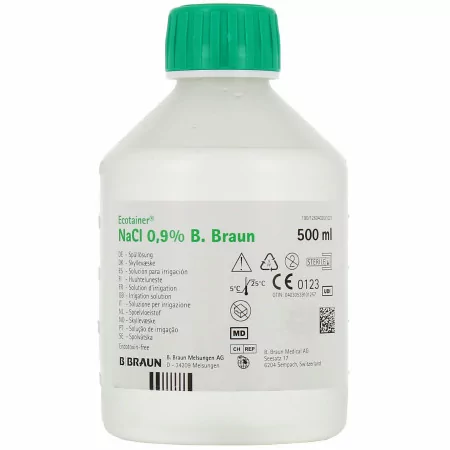 Braun Ecotainer NaCl 0,09% sérum physiologique pour irrigation 500ml - Univers Pharmacie