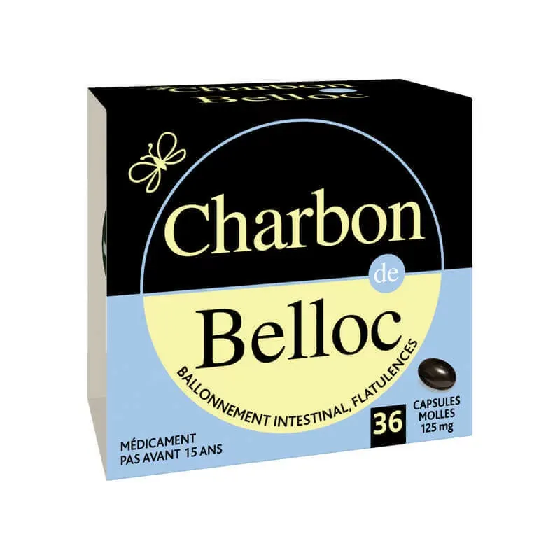 Charbon de Belloc 36 capsules - Univers Pharmacie