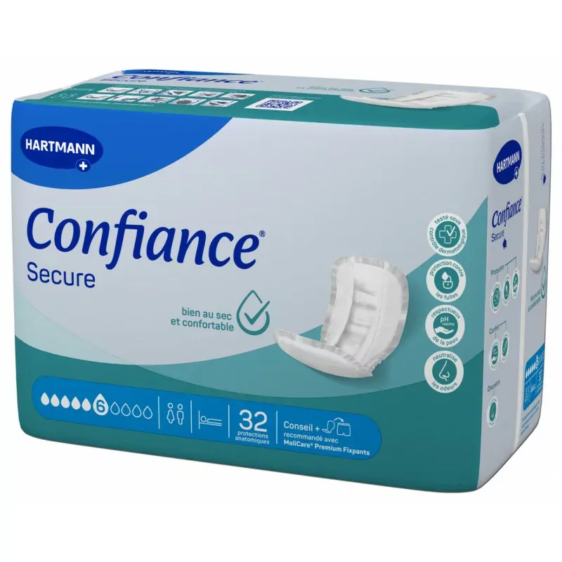 Confiance Secure 6 Gouttes 32 protections anatomiques - Univers Pharmacie Confiance Secure 6 Gouttes 32 protections anatomiques - Univers Pharmacie