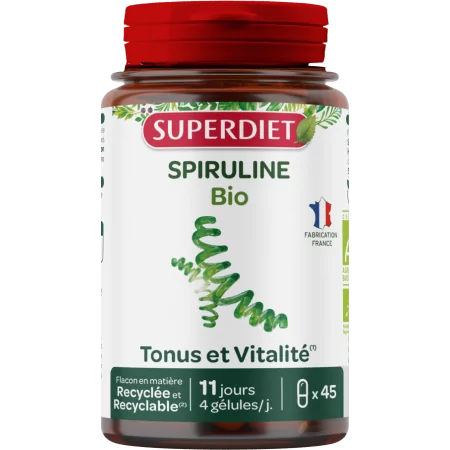 Superdiet Spiruline Bio 45 gélules