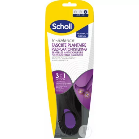 Scholl In-Balance Fasciite Plantaire Semelles Taille L-Univers Pharmacie