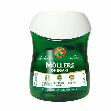 Moller's Omega-3 60 capsules - Univers Pharmacie