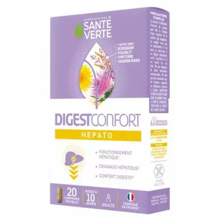 Santé Verte Digest Confort Hepato 20 comprimés - Univers Pharmacie